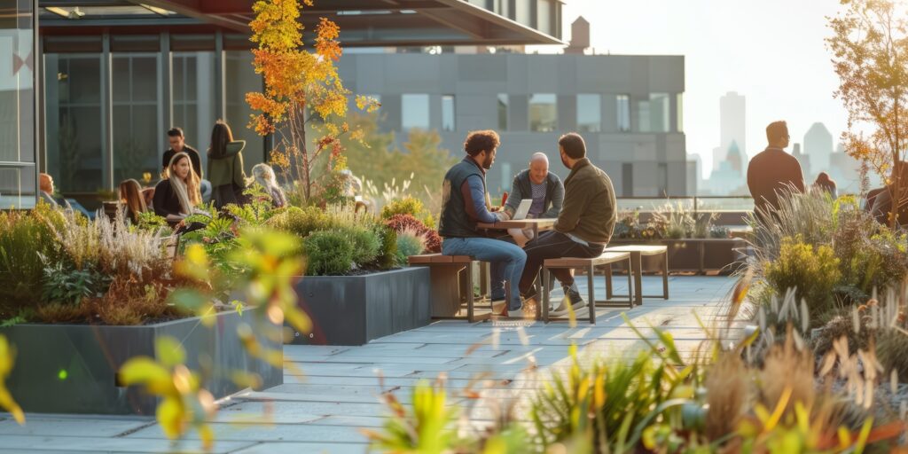 terraza de propuesta BTR para alquiler residencial