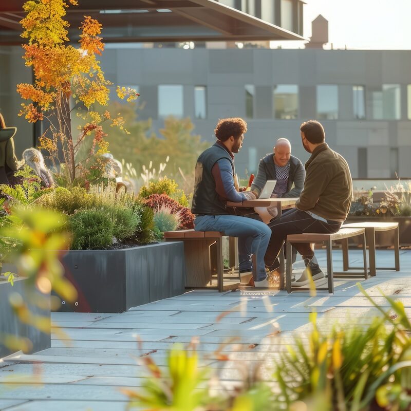 terraza de propuesta BTR para alquiler residencial