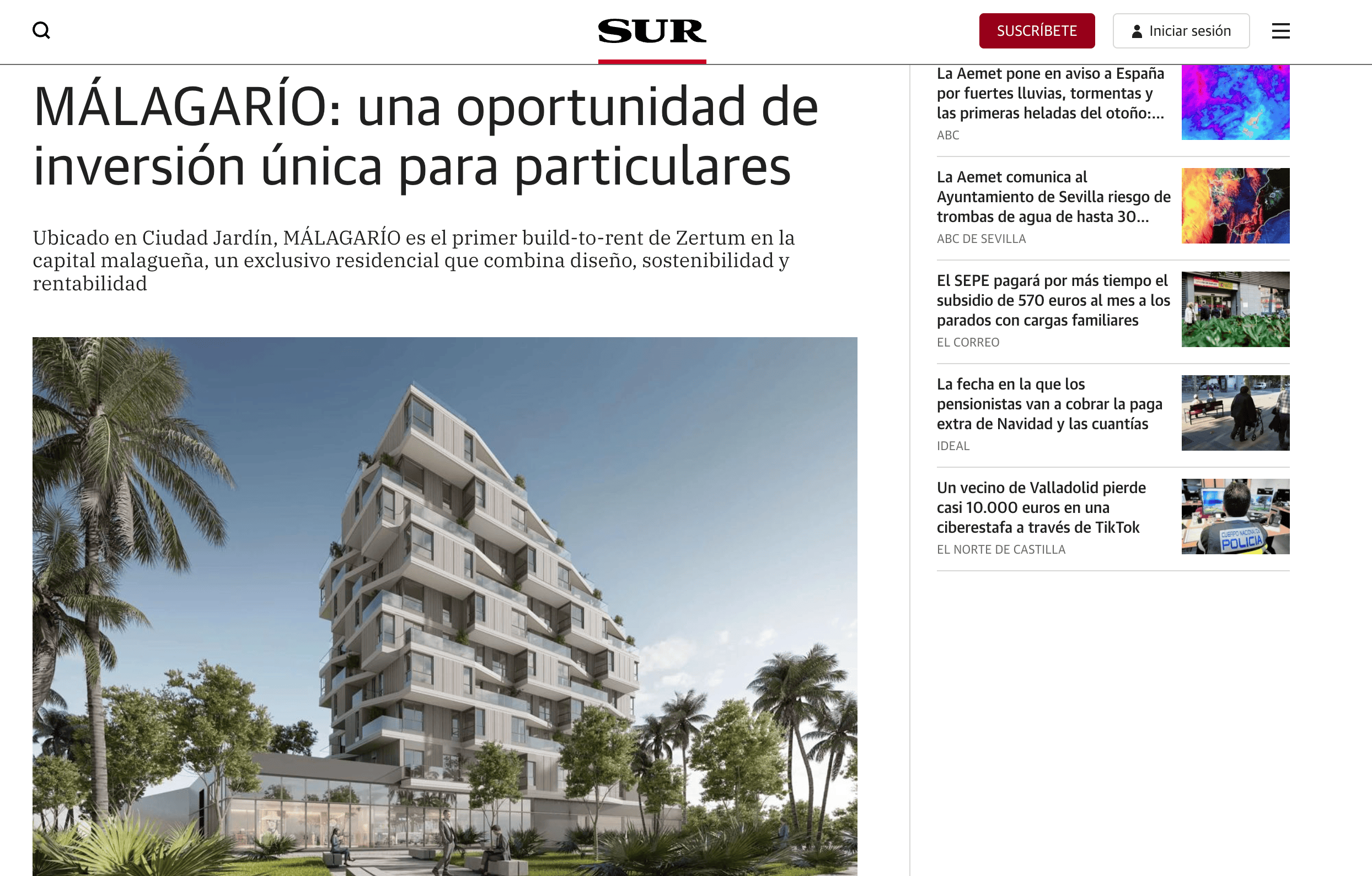 MÁLAGARÍO: una oportunidad de inversión única para particulares